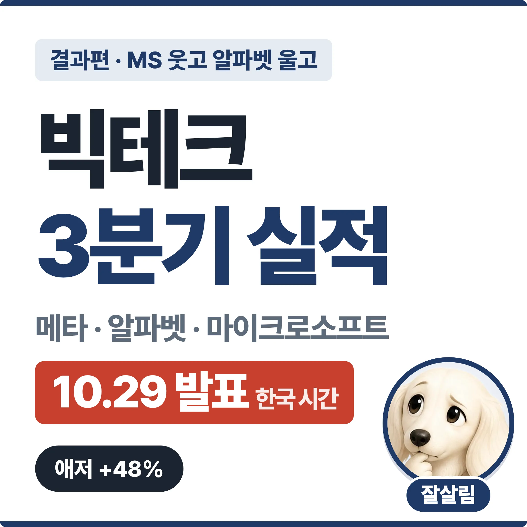 빅테크 3분기 실적 결과편, MS 웃고 알파벳 울고, 애저 +48% 구글 클라우드 +103% 대표 이미지