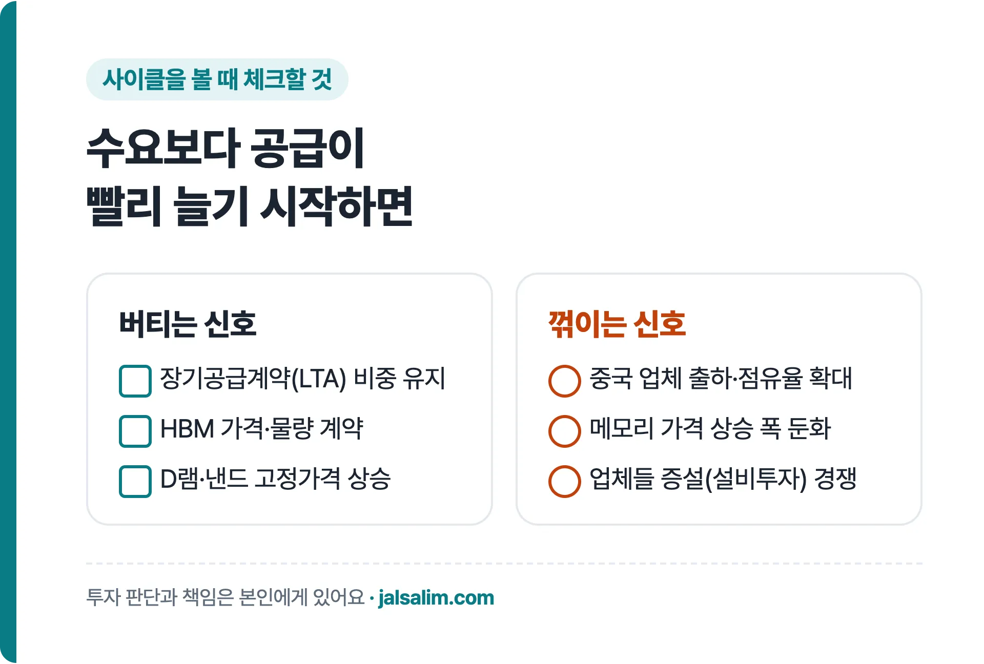 반도체 사이클 버티는 신호와 꺾이는 신호